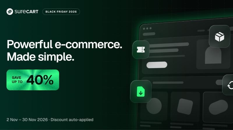 SureCart Black Friday and Cyber Monday Sale
